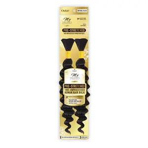 My Tresses Gold Label Unprocessed Human Hair Braids Pre Stretched Natural Deep Bulk (18-24")