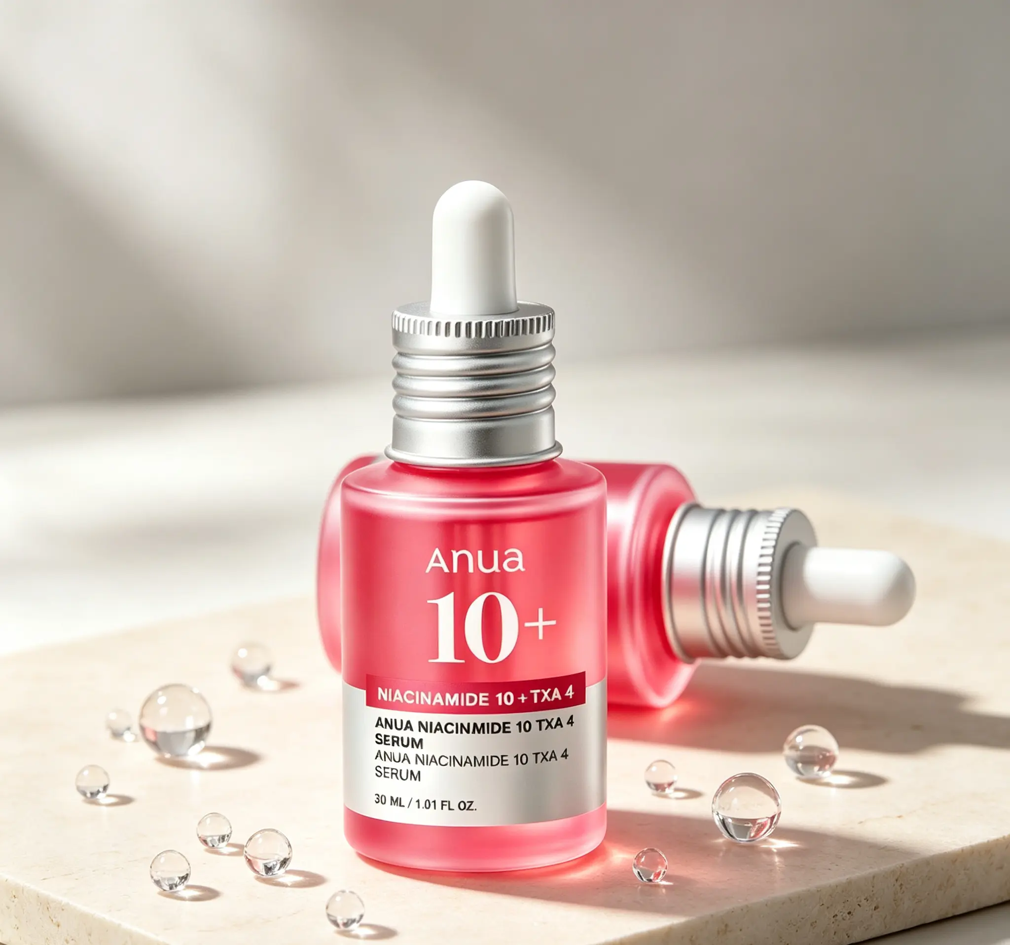 Anua Dark Spot Correcting Face Serum - 10% Niacinamide + 4% Tranexamic Acid, Fragrance-Free, Lightweight Daily UV-Protective Serum for Hyperpigmentation, Age Spots, Breakout Marks, 30ml for Radiant Skin, Brightening