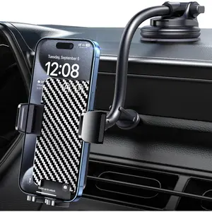 Phone Holders for your  [Long Flexible ]  Phone Mount [Anti-Shake Stabilizer] Cell Phone Holder  for Dashboard Windshield Automotive Accessories Fit for  Android Smartphone