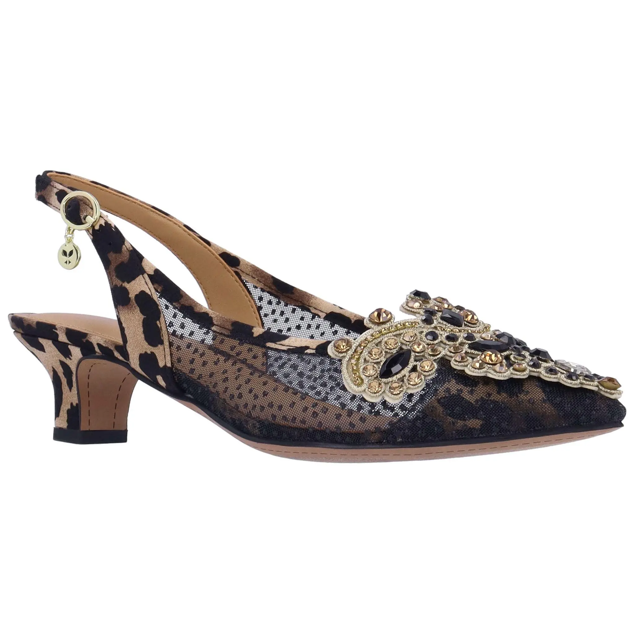 J. Renee' Leopard Pump - Strovanni-1 Mesh
