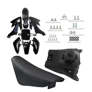 Motorcycle Powersports Plastic Fender Fairing Kit Tall Seat with Fuel Tank Screws For XR50 XR50R CRF50 CRF50F SSR Taotao Coolster 50cc 70cc 90cc 110cc 125cc Mini Pit Dirt Bike