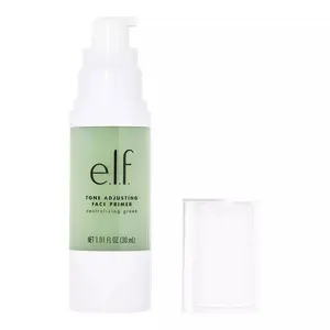 e.l.f. Silky Skin Perfecting Primer, Brightening Tone-Adjusting Face Base for Neutralizing Uneven Tones & Redness, Long-Lasting Makeup Grip, Dry Skin Smoothing Formula, Vegan & Cruelty-Free