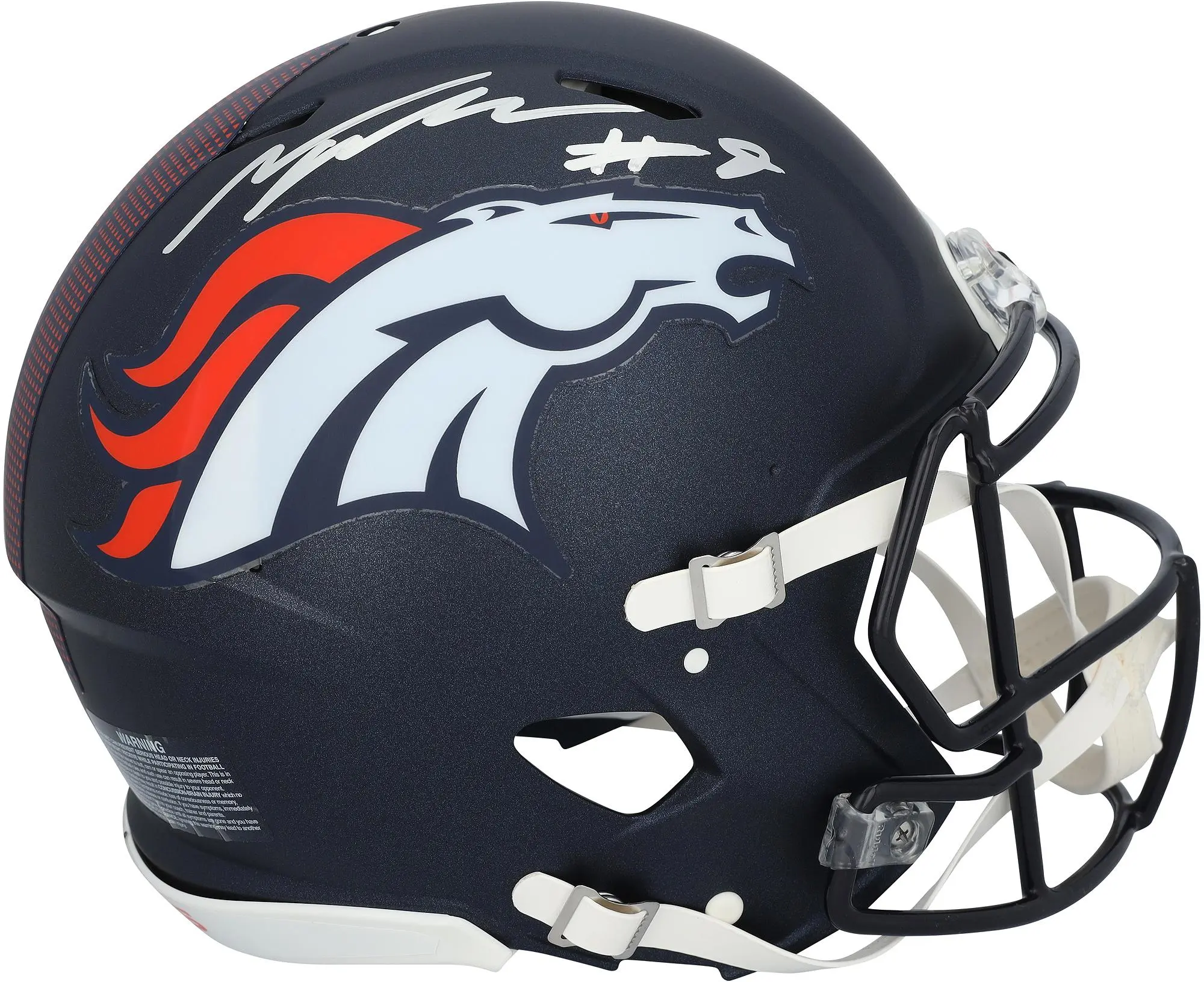 Talanoa Hufanga Denver Broncos Autographed Riddell Speed Authentic Helmet - Fanatics Authentic Certified