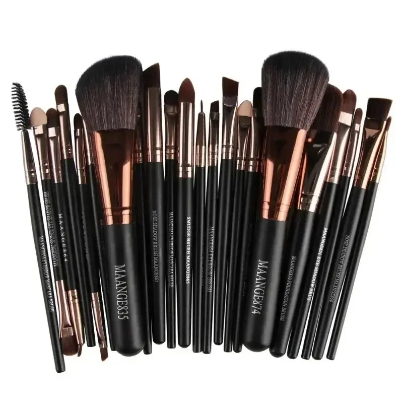 MAANGE835 Professional Makeup Brushes Tools Set - 13pcs Oval Brush Kit for Eyeshadow & Eyeliner - Cosmetics Brushes for Makeup Application