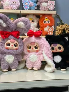 400% Scale V1 Soft Stuffed Doll Collectible Figurine - Super Soft Fluffy Heart-Themed Plush, 12+1+2 Hidden Styles, Stuffed Animal Gift for Adults (Display, Play)