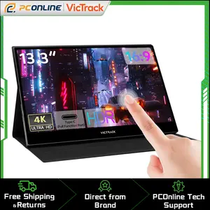 Victrack 13.3" 4K UHD Touchscreen Ultra Portable Monitor for Laptop