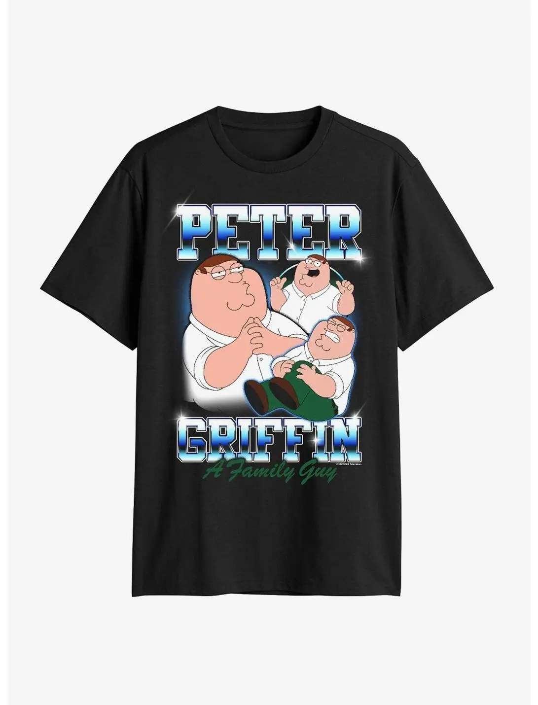 Family Guy Peter Griffin Graphic T-Shirt, Vintage Cartoon Character Tee, Unisex Heavy Cotton Shirt