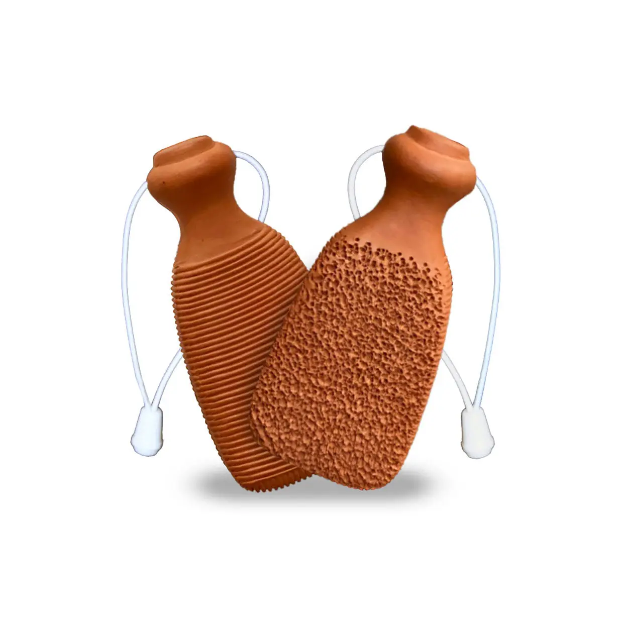 American Fur Handcrafted Terracotta Foot Scrubber/Pumice Stone Foot Exfoliator Scrubber Callus Remover Manicure Nail