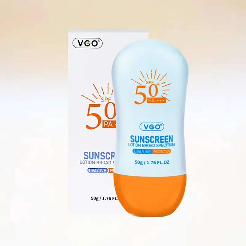 VGO SPF 50+ Whipped Sunscreen – Lightweight, Non-Greasy & Fast Absorbing Broad Spectrum UVA/UVB Protection with Hydrating Skin Repair Facial Skincare Comfort Moisturizer Hydrate Moisture Moisturizing