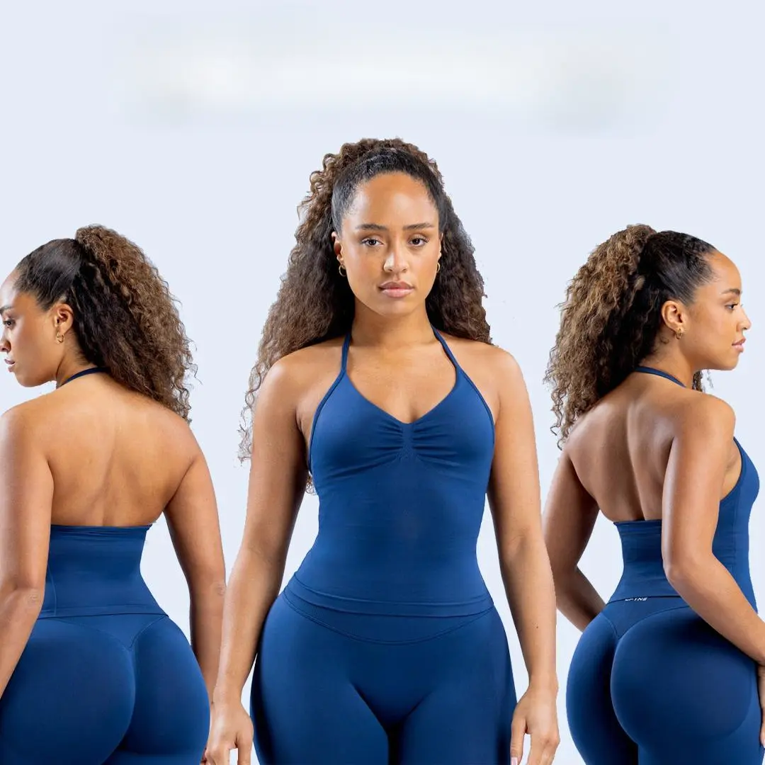 Impact Longline Strappy Top – Seamless Sculpting Activewear Tank for Women