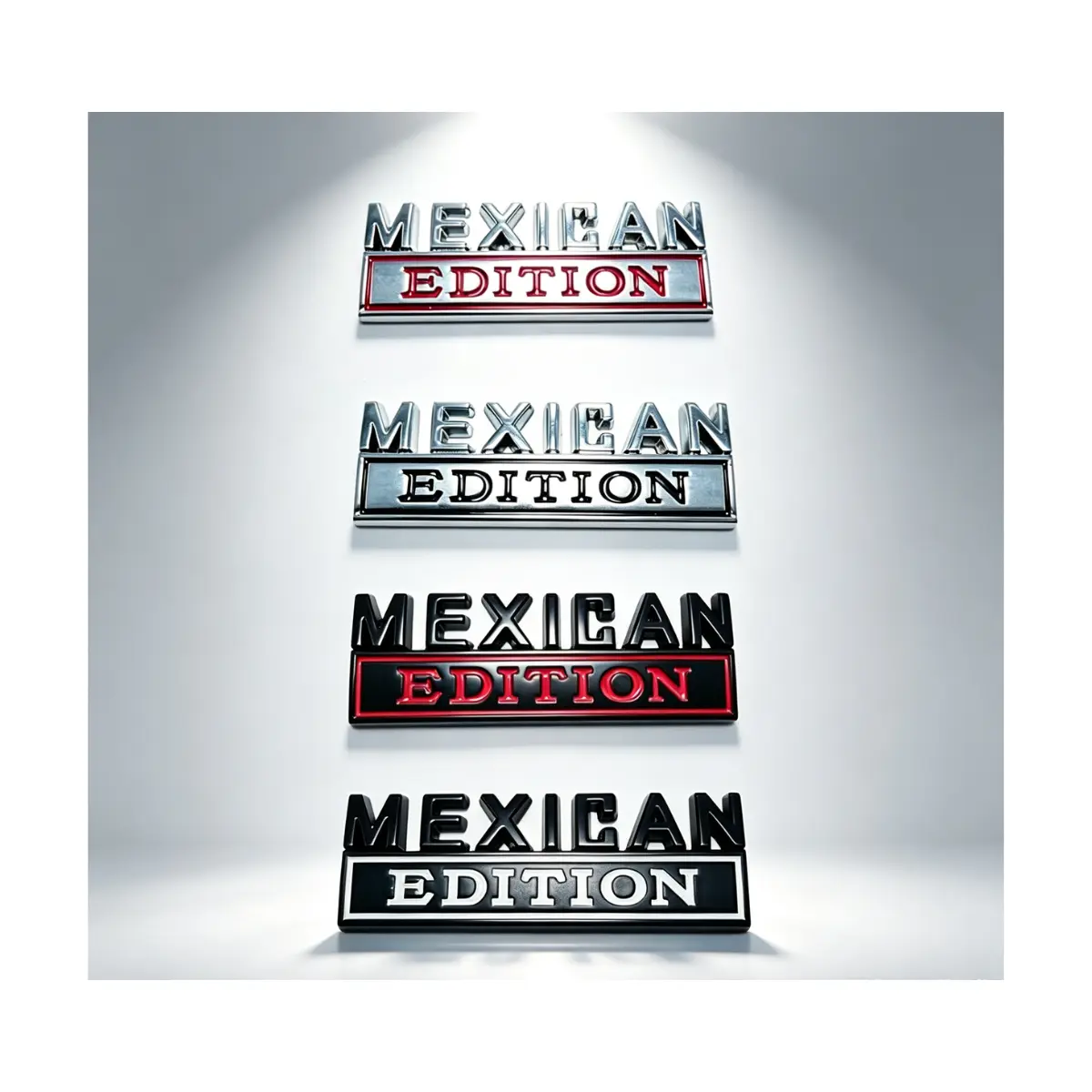 3D Mexican Edition Emblem Badge Decal (3.15in*1.18in) - 1-Piece Automotive Accessory, Car Styling Side Accent, Car Magnets and Decals, Truck Stickers, Home Decor Item