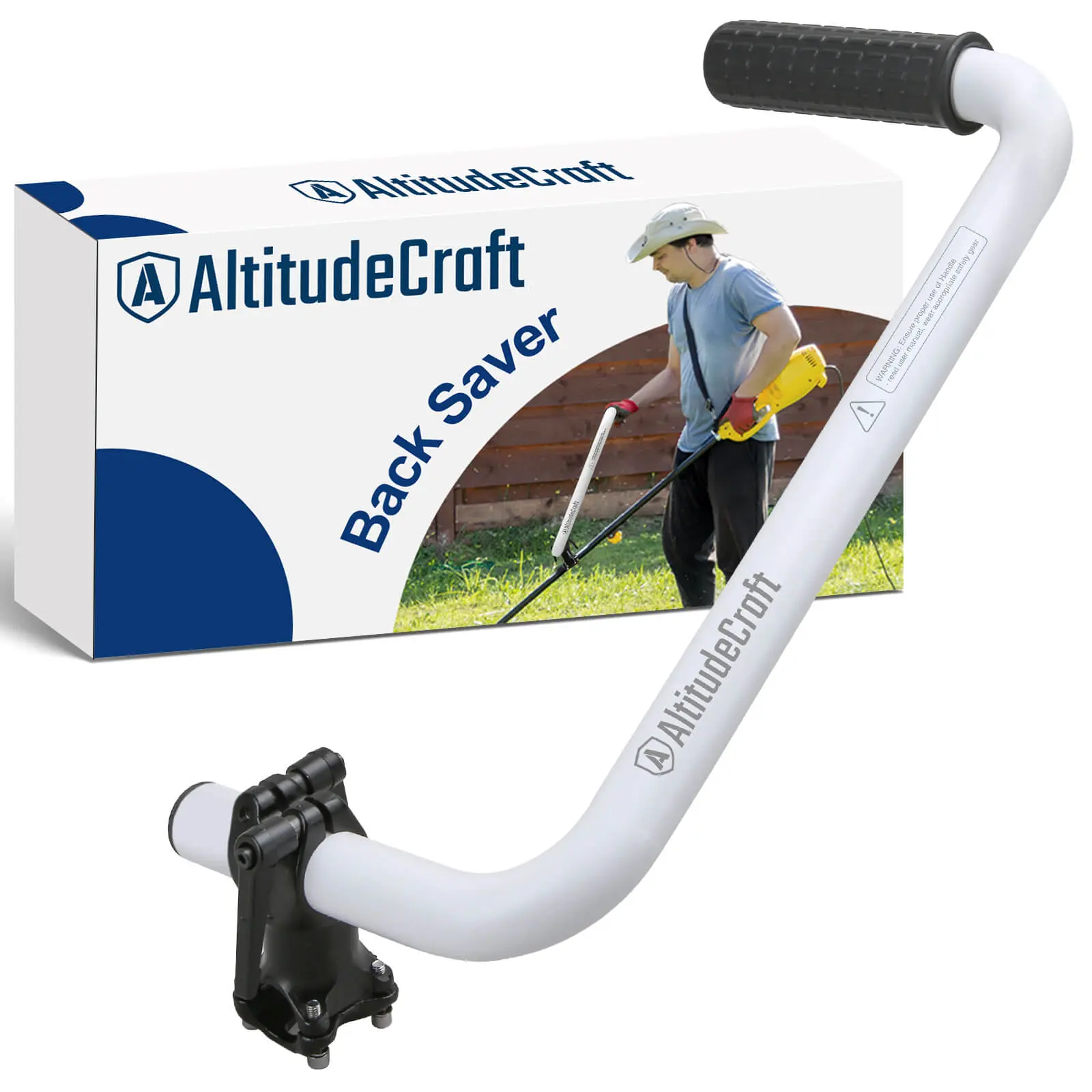 AltitudeCraft Weed Eater Handle & Harness —  Ergonomic Back Saver Kit, Universal Fit String  Trimmer, Weed Wacker & Brush Cutter Accessories