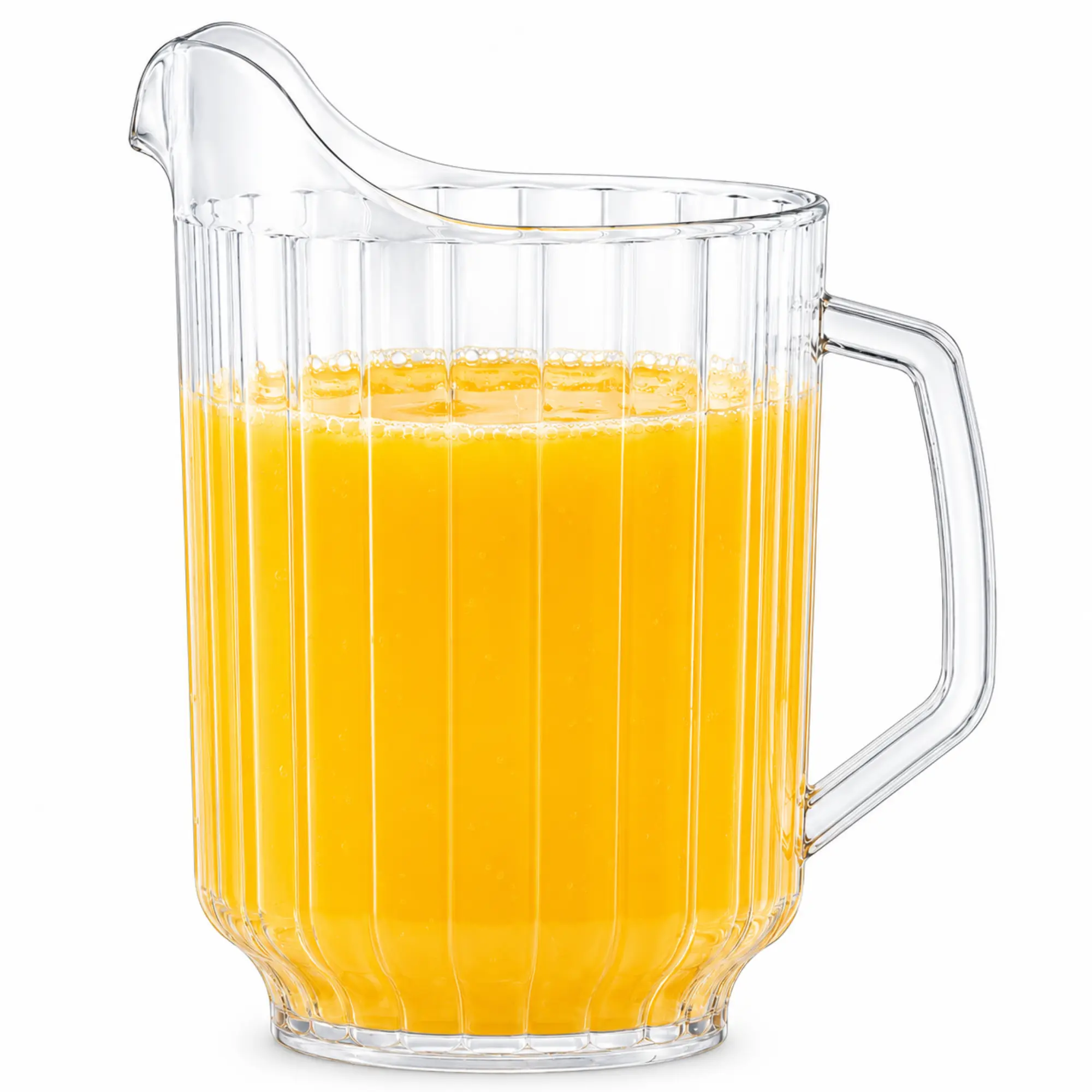 VeZee 58oz Clear Plastic Pitcher with Handle, Restaurant Style Water Juice Pitcher, BPA Free Heavy Duty Shatterproof Serving Jug, Dishwasher Safe for Tea, Lemonade, Iced Drinks, Parties & Home Use