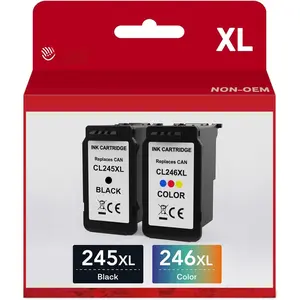 245XL 246XL Ink  Combo Pack Replacement for  PG-245XL CL-246XL for PIXMA MG2420 MG2520 MG2522 MG2525 MG2920 MG2922 MG2924 MG3020 MG3022 MG3029 TR4520 1245 Printer