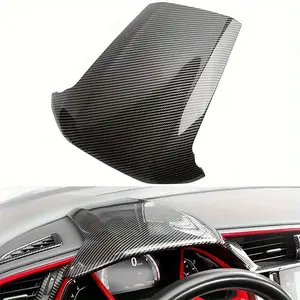 Car Interior Dashboard Cover Trim ABS Carbon Fiber Look For Civic 10th Gen 2016 2017 2018 2019 2020 2021 Accessories Parts