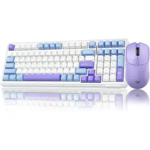 Keyboard and  Combo, F99 Mechanical Keyboards Hot Swappable Custom Keyboard+SC580X  Gaming  Light