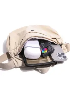 Unisex Dual-Layer Crossbody Bag, Front Zipper Opening, Lightweight Medium Size, Available in Stylish Crossbody Bag, Multifunctional Crossbody Bag