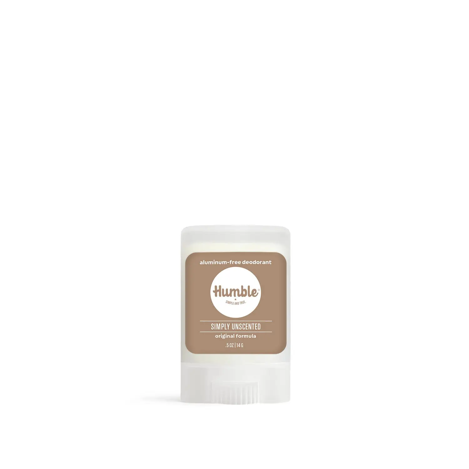 Humble Brands Simply Unscented Travel Deodorant, Always Aluminum Free, .5oz