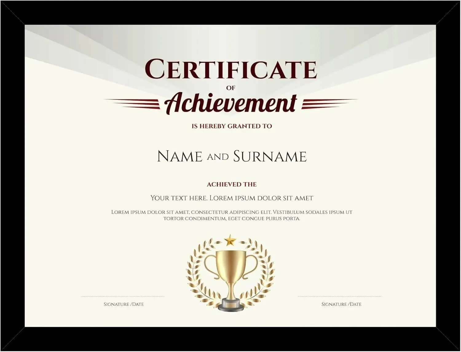 8.5x11 Black Document Certificate Diploma Frame Wall Tabletop Display