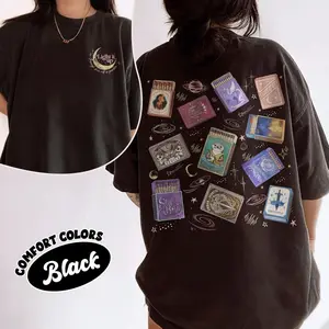 Comfort Colors Crescent City Matchb0xx Collage Fandom Shirt, Booktok Inspired Fantasy Shirt | Book Lover Gift For Women & Men, Unisex Fitted Short Sleeve Tee, Classic Streetwear