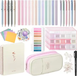 Bible Journaling Study Supplies, Bible Journaling Kit for Women with Journal, Pen Case, Tabs, Highlighters and Pens, Bible Accessories Set for Women Students Beginner, Mothers Day Christian Gifts