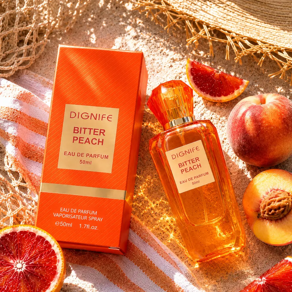 50ml Women's Perfume |   Long Lasting Peach Eau De Parfum |   Sicilian Blood Orange, Rum & Sandalwood Fragrance |   Luxury Fruity Woody Perfume for Women |   Daily Wear, Vacation & Gift