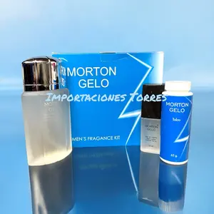 Morton GELO Men's Perfume Set of 3 (150ml Perfume, 30ml Travel Size Perfume and 65g Talco) By Marlen Lamur