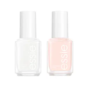 essie French Manicure Salon-Quality Vegan Nail Polish Duo