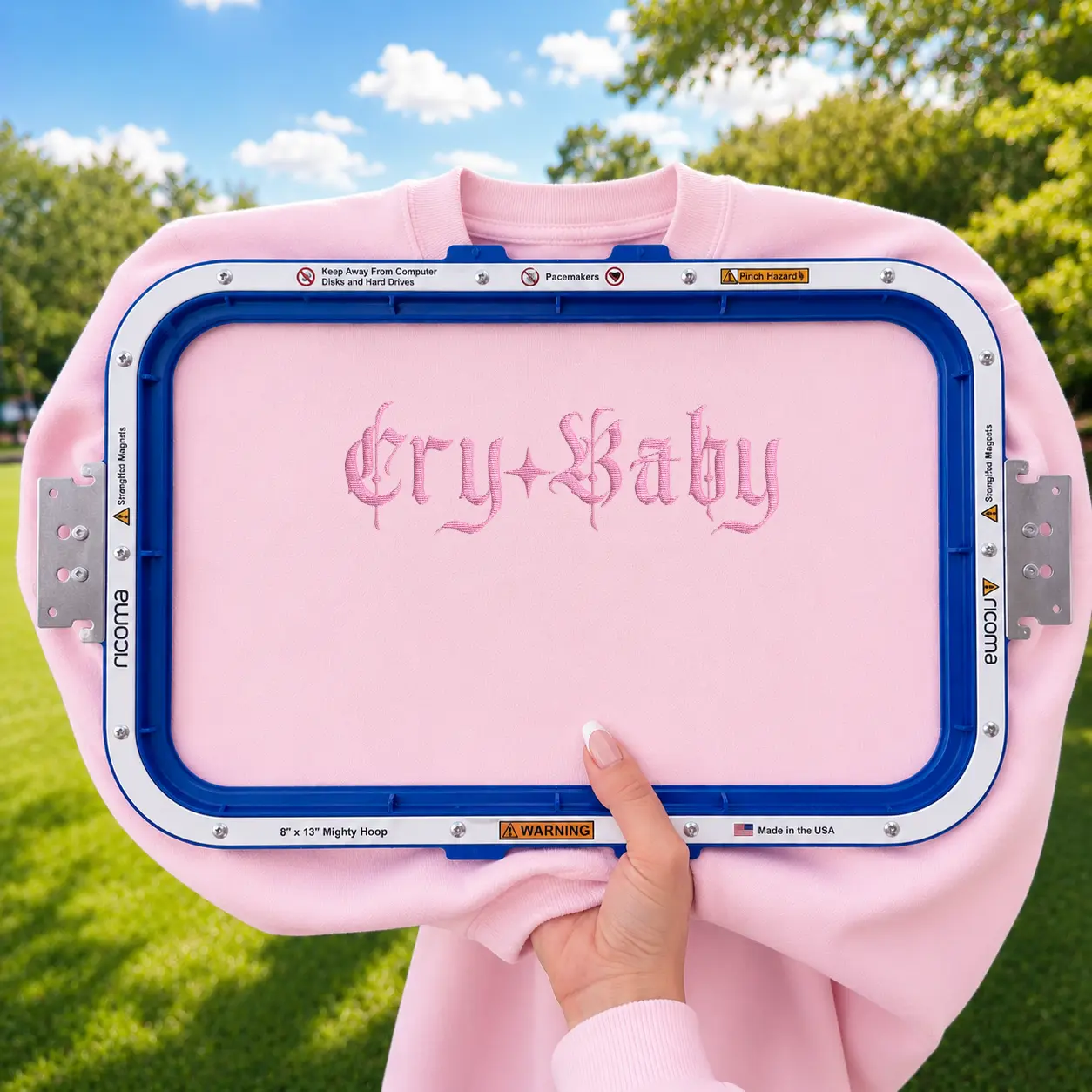 Cry Baby Embroidered Shirt