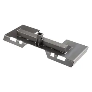 VEVOR Skid Steer Attachment Plate, 1/4 Thick Skid Steer Mount Plate with 2.28 Hitch Receiver, 3000 LBS Quick Attachment Loader Plates, Compatible with Deere, Kubota, Bobcat, Mahindra Steer, Tractor