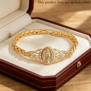 Gold Plated Bracelet Women Hypoallergenic Non Tarnish Trendy Jewelry Gift for Her