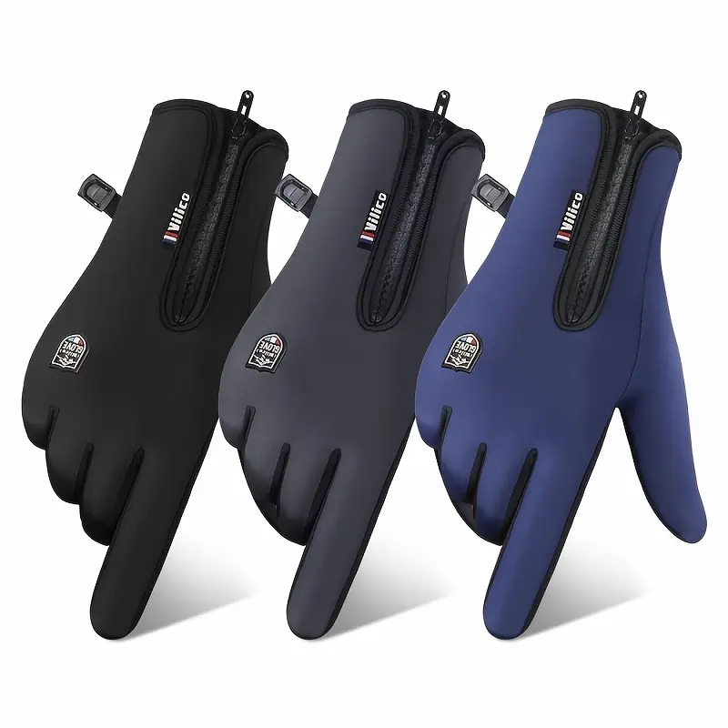 Windproof & Coldproof Thermal Gloves Compatible for Skiing, Snow & Outdoor Winter Activities - Touchscreen Smart Gloves with Non, Machine Washable, for & () - Ski Accessories