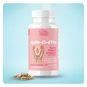 ApHr-O-dYte Female Probiotic & Prebiotic with Cranberry | Gluten Free | Vegan | Non-GMO | 60 capsules