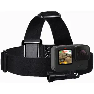 Head Strap Mount Compatible with GoPro Hero 13, 12, 11, 10, 9, 8, Hero 7 Black, 7 Silver, 7 White, Hero 6, 5, 4, Session, 3+, 3, 2, 1, Hero (2018), Fusion, Max, DJI Osmo Action Cameras