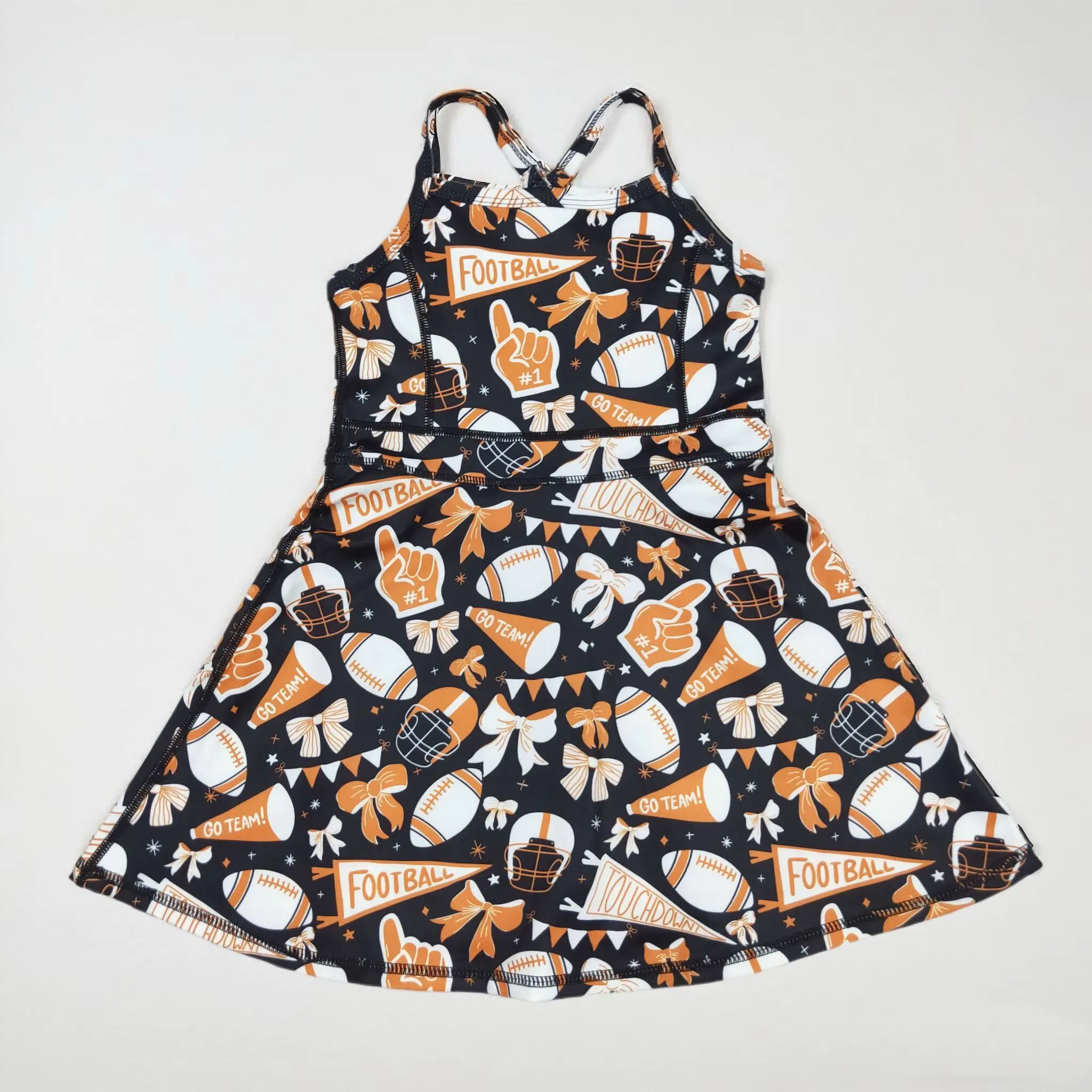 Athletic Football Go team Girls Dress Athletic Football Go team Girls Dress