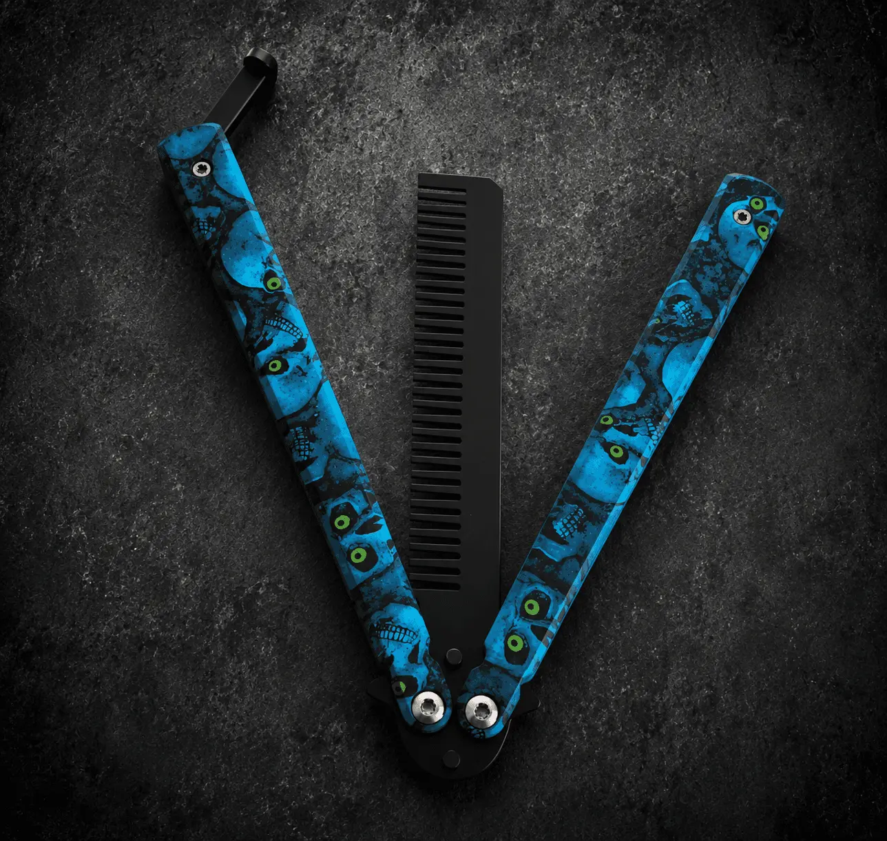 FLYCOMB Blue Skull