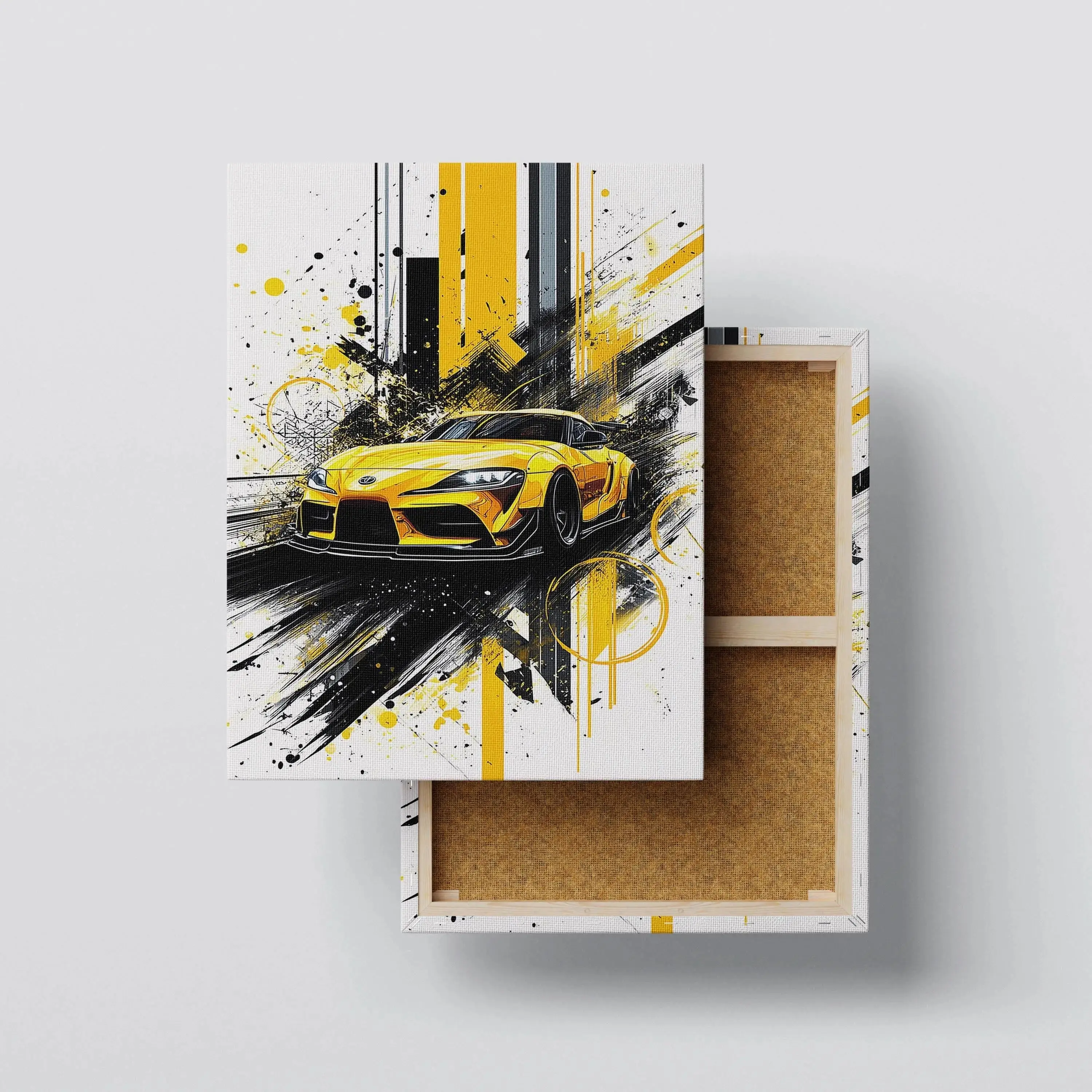 Yellow Speed – Car Wall Art Canvas