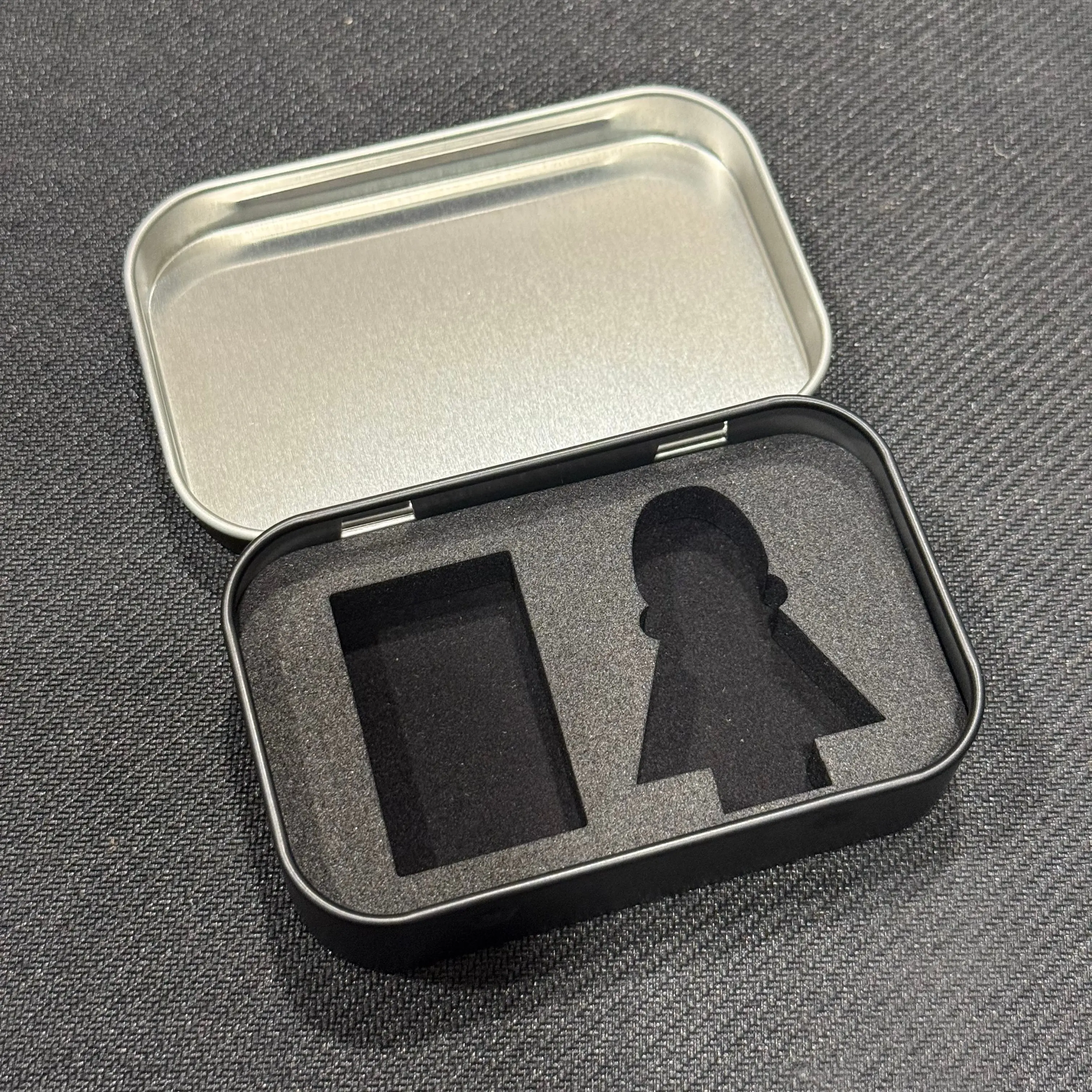 PocketFigures™️ Bat-Compatible Single Minifigure Case with Foam Insert & Accessory Storage
