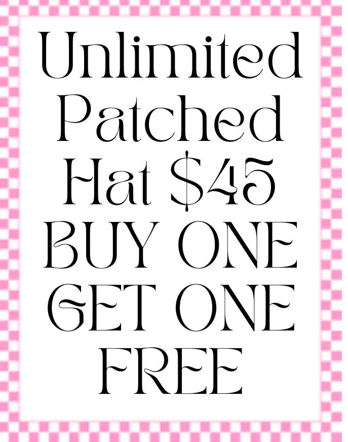 Unlimited Patch Hats Built on live