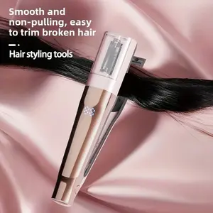 Automatic Hair Splitter Trimmer and Clipper, Wireless Portable Straight Comb, Electric Hair Cutting Tool with Combs and Clips, Straightener Comb, Hair Straightening Brush, Cordless Hair Straightener