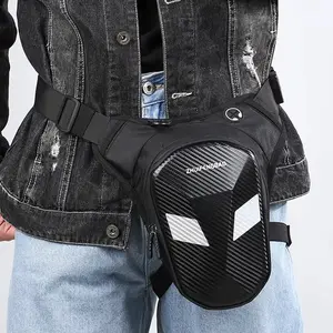 Waterproof Motorcycle Leg Bag, Adjustable Shoulder Straps, Dual Zipper Compartments, Outdoor Riding Waist Pack, Durable Fabric, for Off-Road Motorcycles, Zipper Fanny Pack, Waterproof Belt Bag