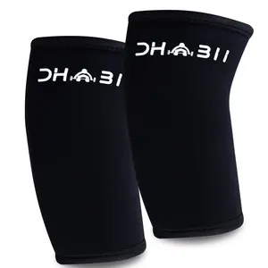 Dhabii knee sleeves for weightlifting - 5mm thick neoprene support for men & women - Ideal for Squats, Powerlifting & Deadlifts