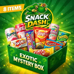 SnackDash Exotic Snack Bundle - 8 Items Guaranteed Fresh International Snacks & Drinks