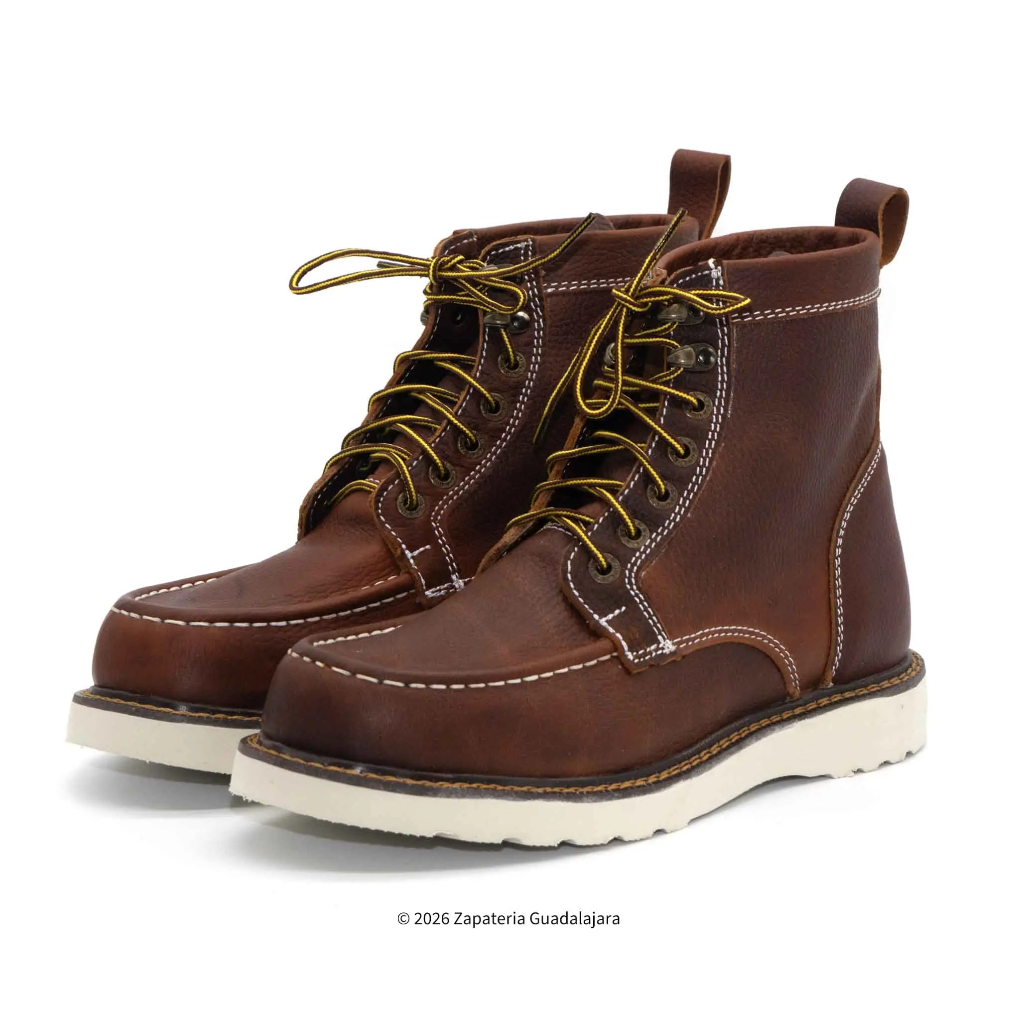 6" Tan Moc toe Puncture Resistant Leather Work boot-MOC-UTR