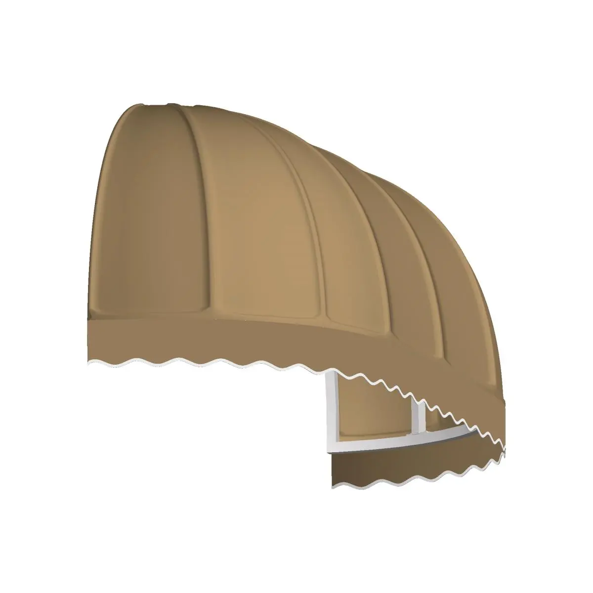 212 MAIN Outdoor Chicago Window & Entry Awning - 8.38 ft, 31x24 in, Tan, Stylish Coverage for Exterior Spaces