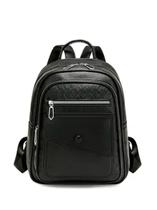 High-Quality Women's Fashion Leather Backpack, PU Leather Backpack, Large Capacity Multi-Compartment, Casual Oxford Fabric, Ideal for Daily Use