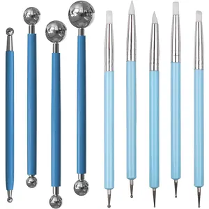 Dotting Tools,  Clay Sculpting Tool, Ceramic Clay Ball Stylus Dot Painting Tools, Pottery Embossing Tool for Rock, , Blending, Drawing, Modeling