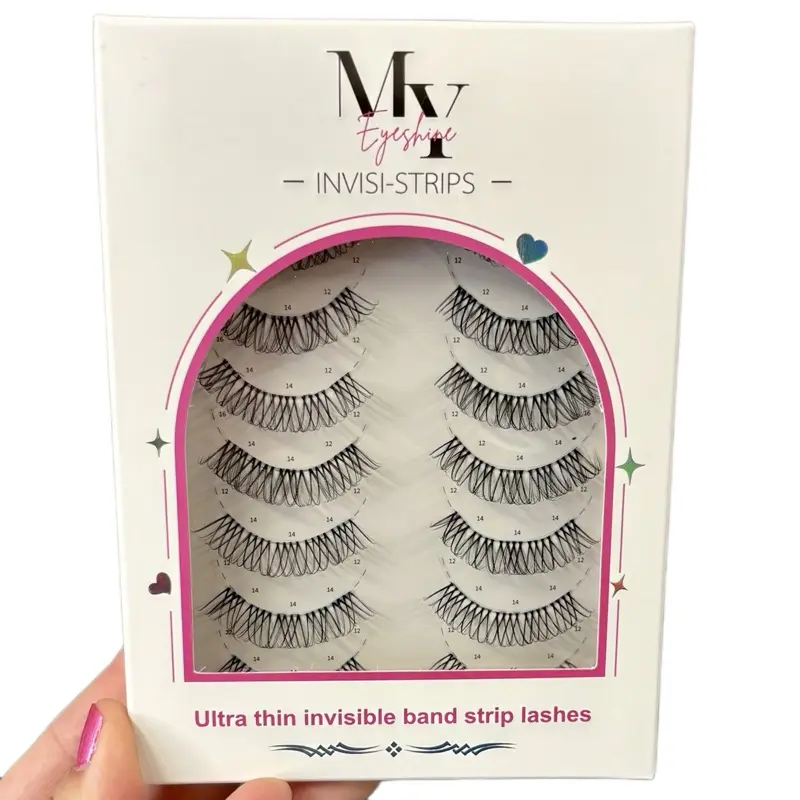 Eyeshine Invisi-strip glue sold Separately Lashes 7 Pairs Pre-Mapped Strip lash