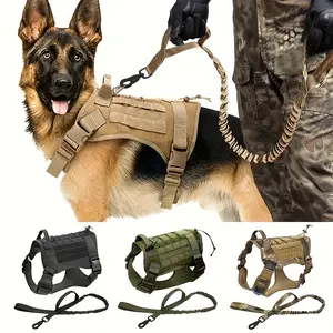 Adjustable Heavy-Duty No-Pull Dog Harness with Handle for Large Breeds - Ideal for Outdoor Activities, Comfort Fit