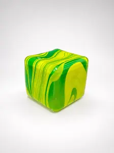 Marble Ice Cube Stress Relief Squeez Ball 2x2in